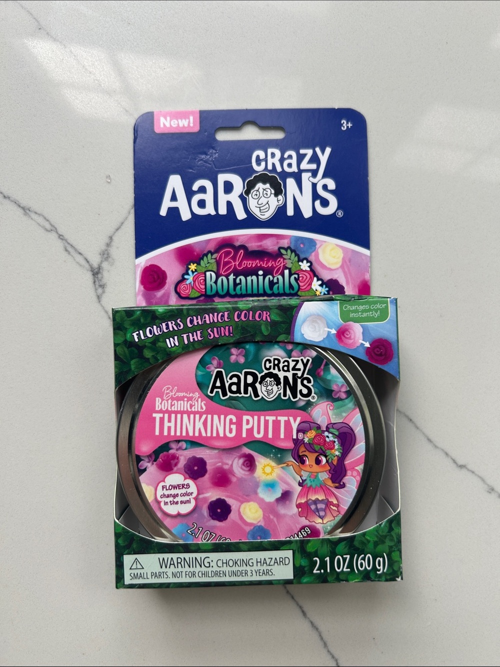 Crazy‎ Aaron's Blooming Botanicals Thinking Putty - Purple Pink Mix - Picture 2 of 2